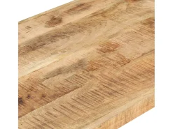 Mesa de centro madera de mango rugosa 120x60x40 cm
