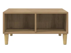 Mesa de centro madera de ingeniería roble artisan 60x60x30 cm