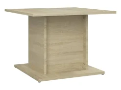 Mesa de centro madera ingeniería roble Sonoma 55,5x55,5x40 cm