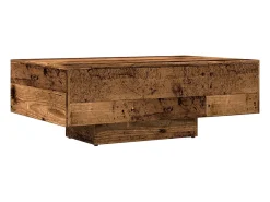 Mesa de centro madera ingeniería madera envejecida 85x55x31 cm