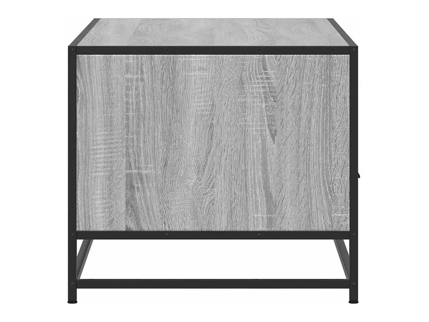Mesa de centro madera ingeniería metal gris Sonoma 100x50x45cm