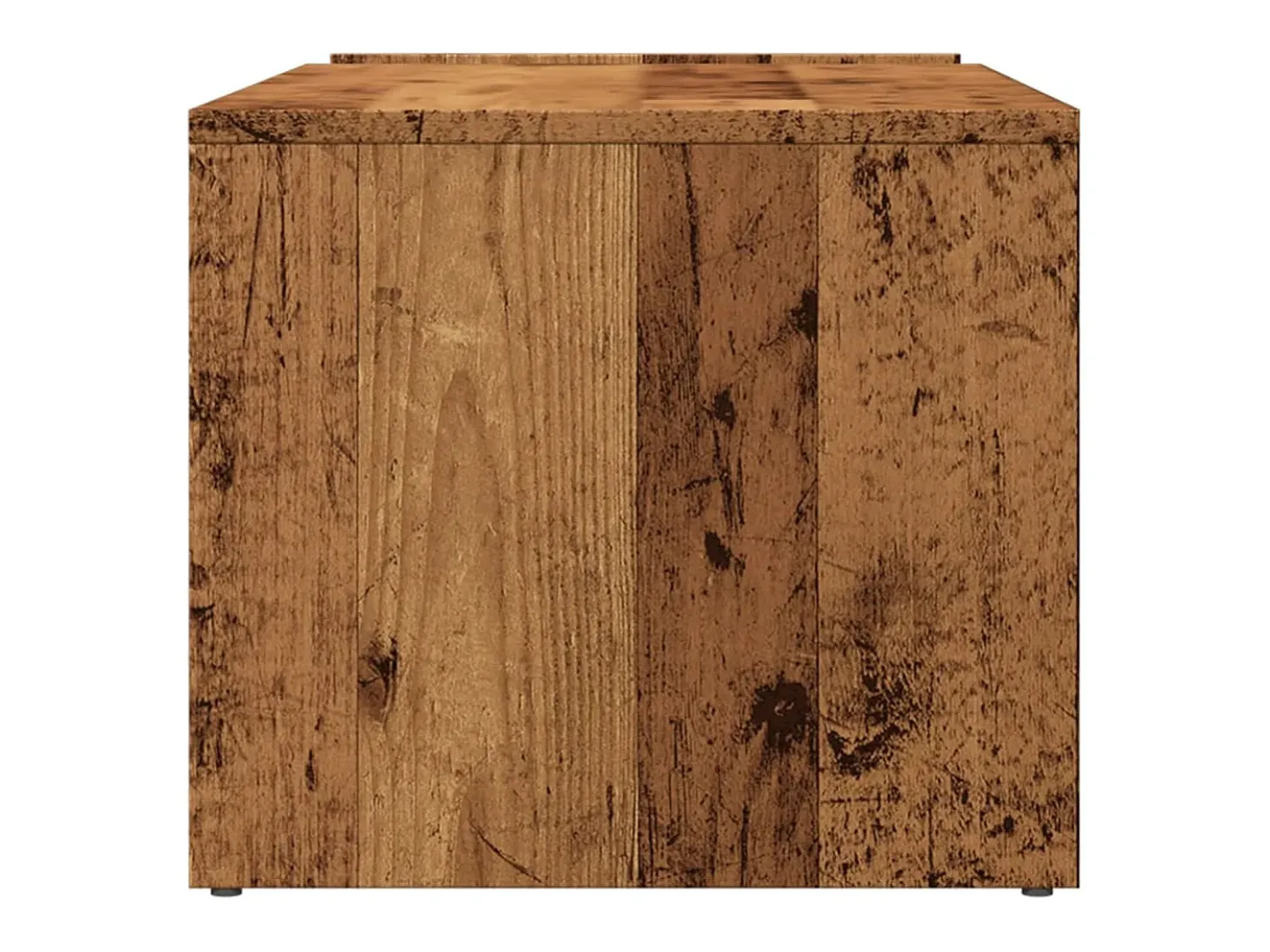 Mesa de centro madera ingeniería envejecida 90x45x35 cm