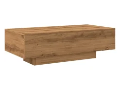 Mesa de centro madera ingeniería roble artisan 100x49,5x31 cm