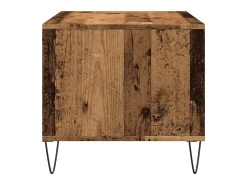 Mesa de centro madera ingeniería madera envejecida 90x49x45 cm