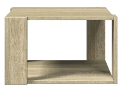 Mesa de centro madera ingeniería roble Sonoma 51,5x51,5x30 cm