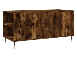 Mesa de centro madera ingeniería roble ahumado 102x44,5x50 cm