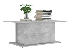 Mesa de centro madera ingeniería gris hormigón 102x55,5x40 cm