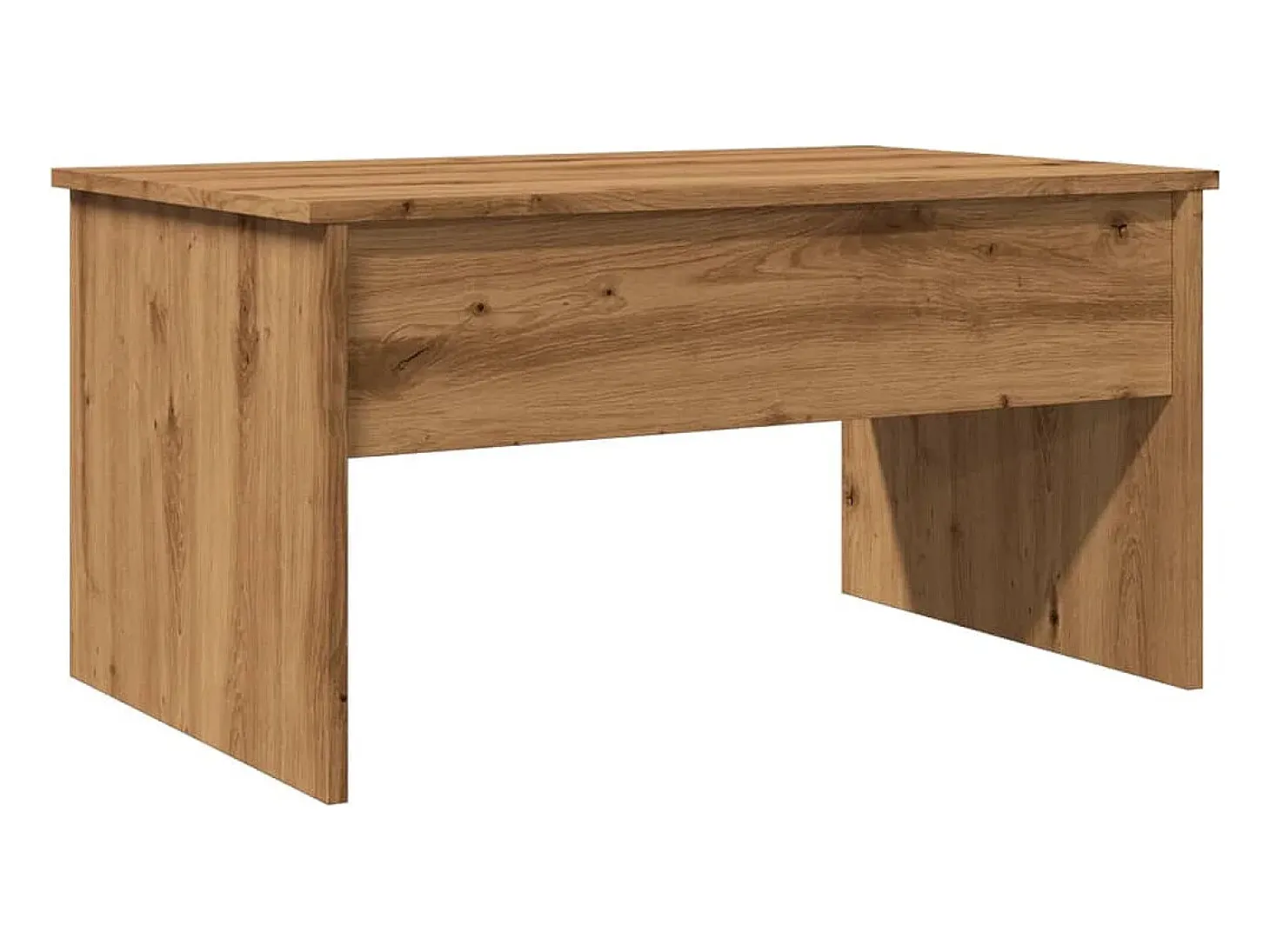 Mesa de centro madera ingeniería roble artisan 80x50,5x41,5 cm