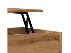 Mesa de centro madera ingeniería roble artisan 80x50,5x41,5 cm