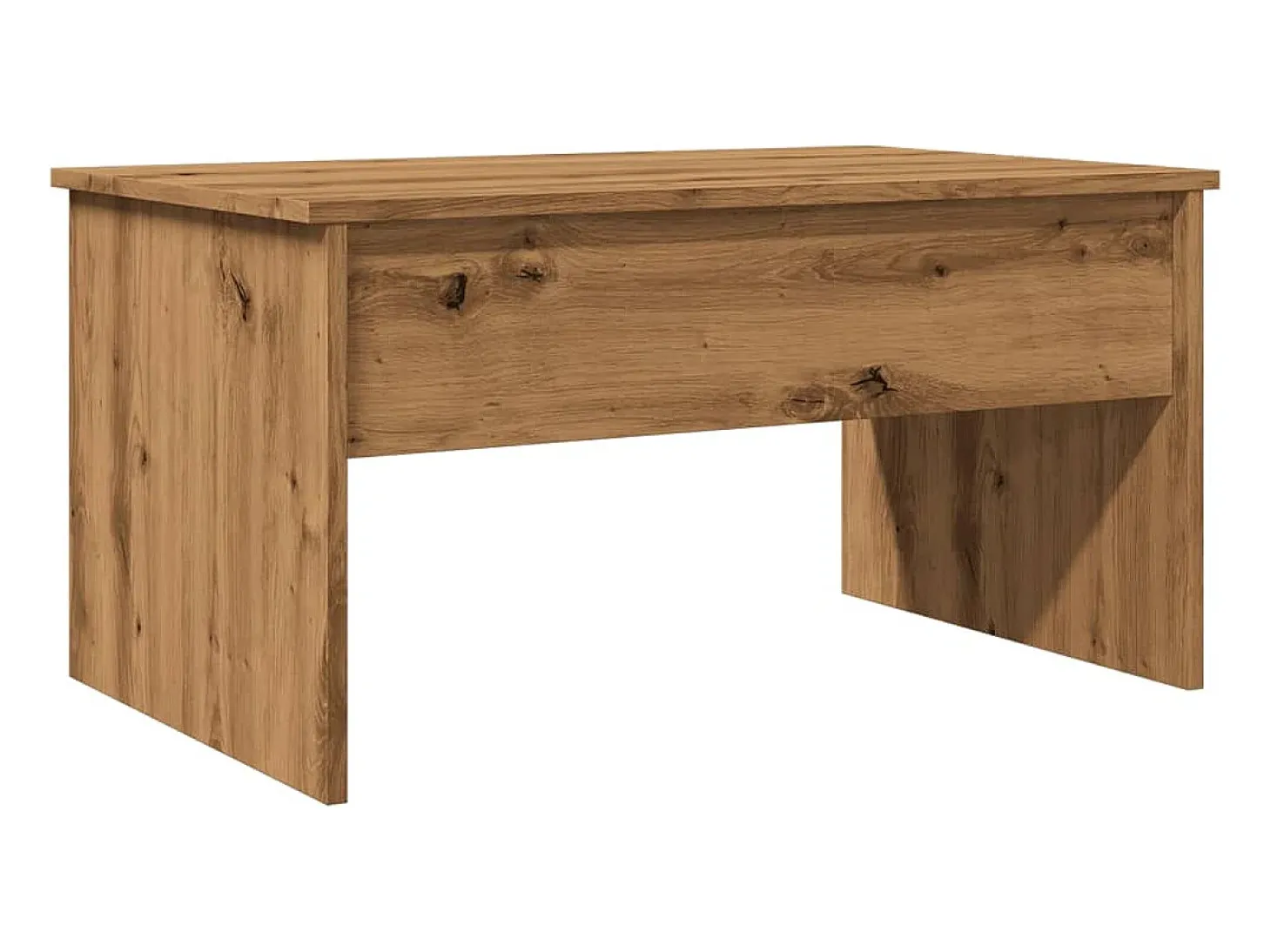 Mesa de centro madera ingeniería roble artisan 80x50,5x41,5 cm