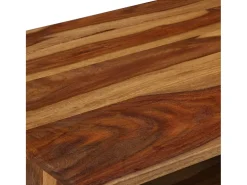 Mesa de centro madera maciza sheesham acabado miel 110x50x37 cm