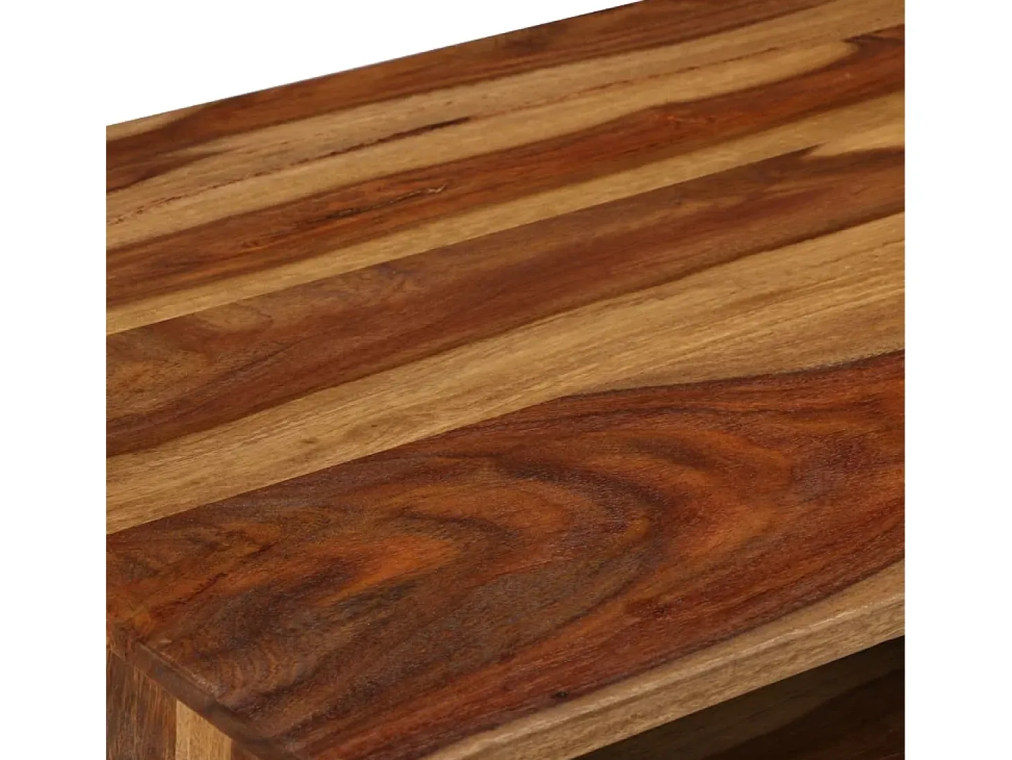 Mesa de centro madera maciza sheesham acabado miel 110x50x37 cm