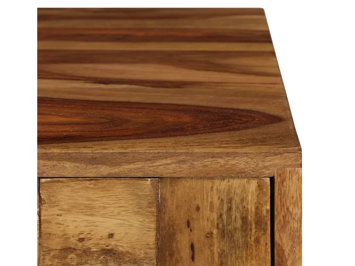 Mesa de centro madera maciza sheesham acabado miel 110x50x37 cm