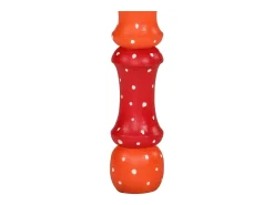 Mesa de centro madera maciza de mango naranja pintada a mano