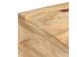 Mesa de centro madera maciza de mango 67x67x45 cm
