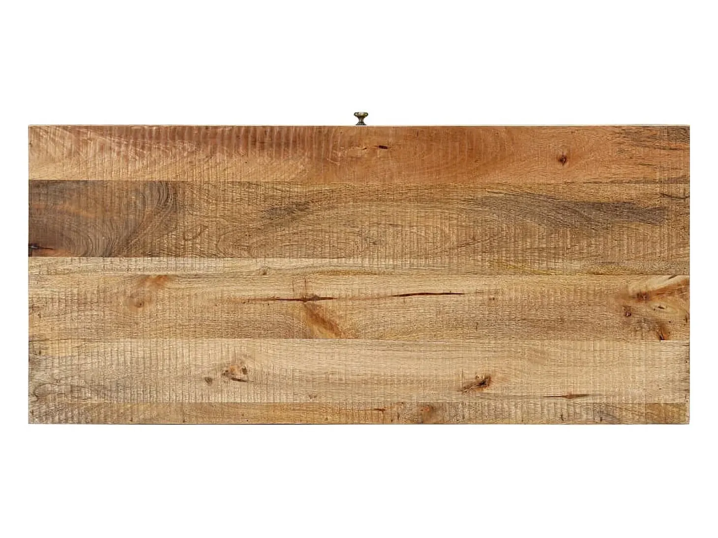 Mesa de centro madera maciza de mango 110x50x40 cm