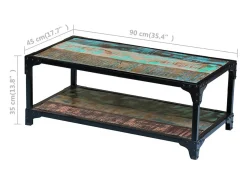 Mesa de centro madera maciza reciclada
