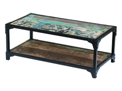 Mesa de centro madera maciza reciclada