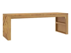 Mesa de centro madera maciza de teca 110x35x38 cm