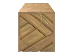 Mesa de centro madera maciza de teca 110x35x38 cm