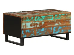 Mesa de centro madera maciza de acacia 80x51x40 cm