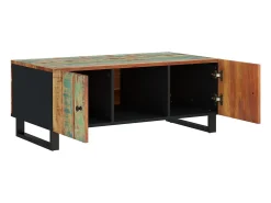 Mesa de centro madera reciclada y contrachapada 100x54x40 cm