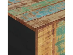 Mesa de centro madera reciclada y contrachapada 100x54x40 cm