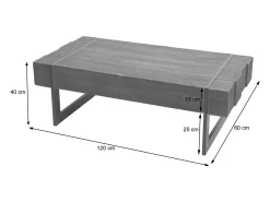 Mesa de centro MCW-A15a, color natural