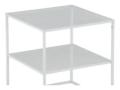 Mesa de centro Netz, mesa auxiliar blanca.