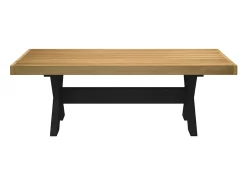 Mesa de centro NOAIN patas en X madera maciza pino 120x60x40 cm