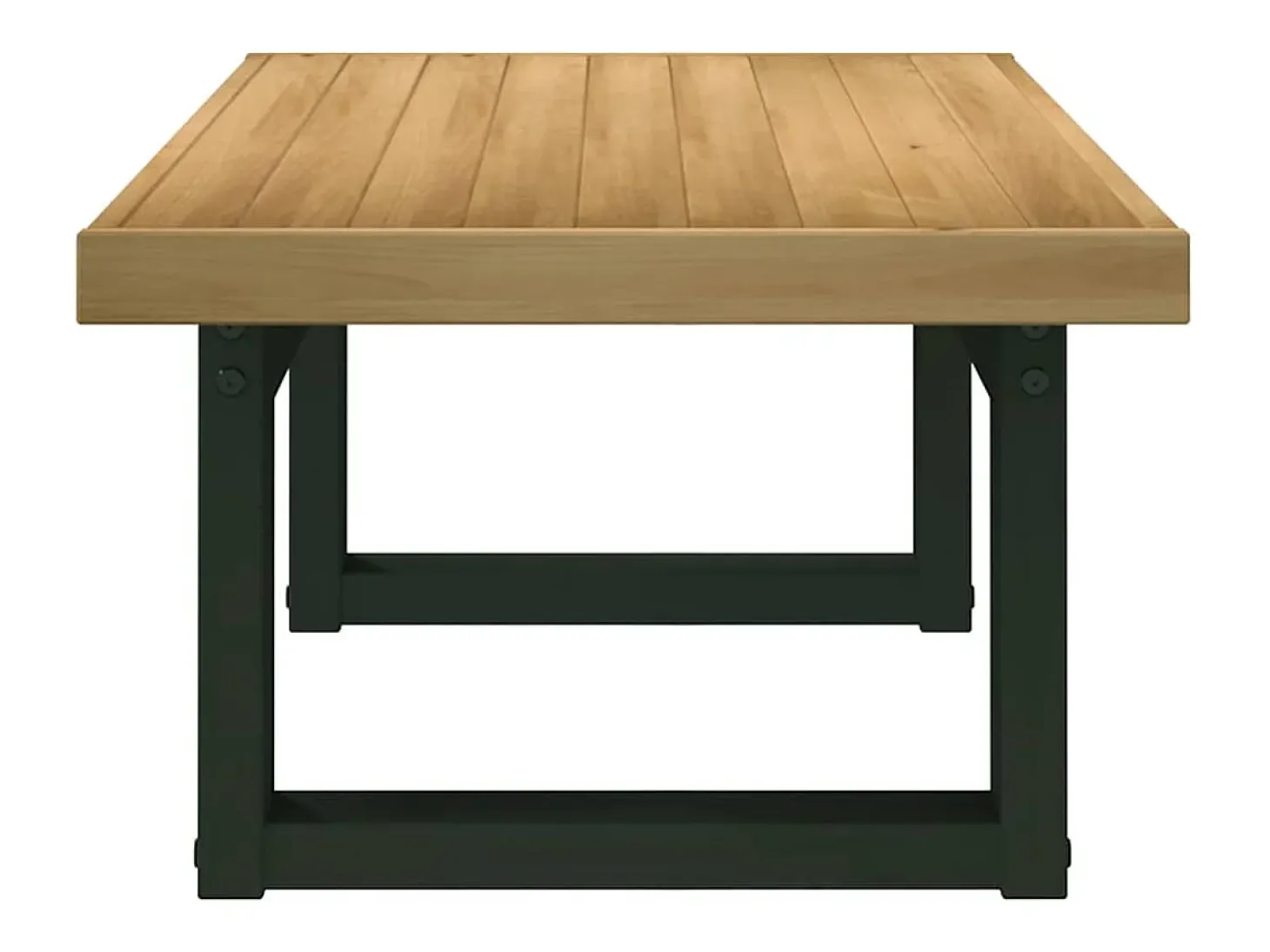 Mesa de centro NOAIN patas en U madera maciza pino 120x60x40 cm