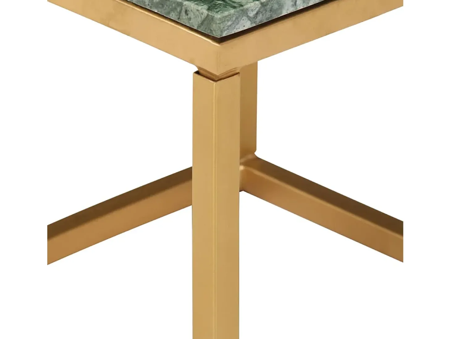 Mesa de centro piedra real textura de mármol verde 40x40x35 cm