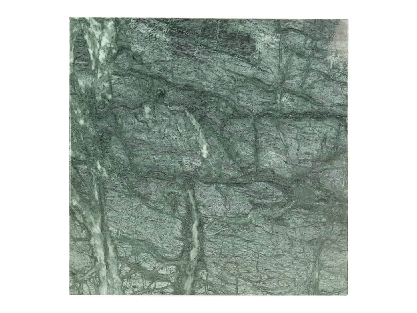 Mesa de centro piedra real textura de mármol verde 40x40x35 cm