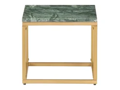 Mesa de centro piedra real textura de mármol verde 40x40x35 cm
