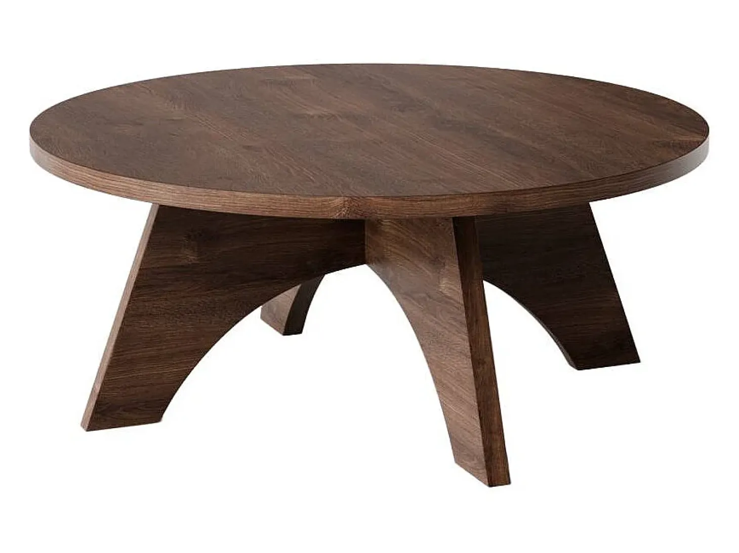 Mesa de centro redonda BELL Ø68 cm Roble Chocolate