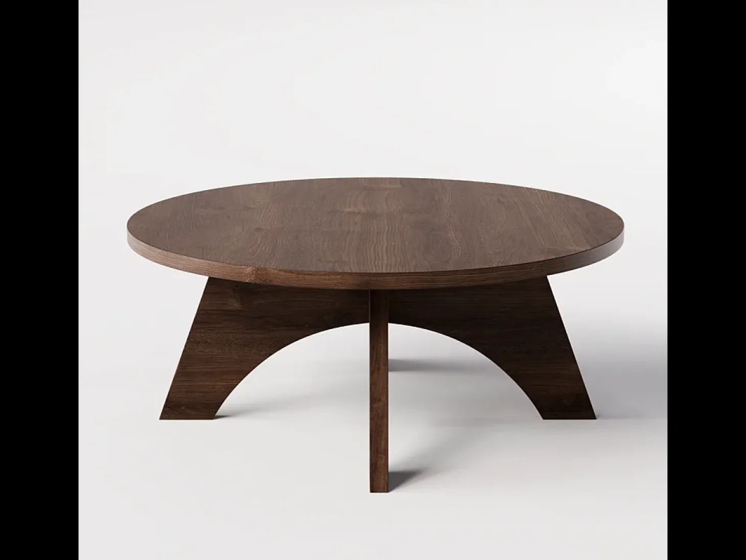 Mesa de centro redonda BELL Ø68 cm Roble Chocolate