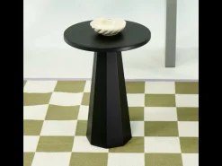 Mesa de centro redonda con base ancha H47 cm - LILYUM