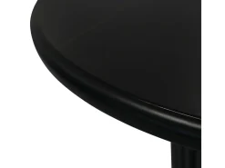 Mesa de centro redonda Easy - MDF y mármol - Negro