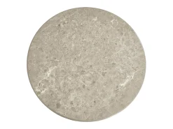 Mesa de centro redonda Easy - MDF y mármol - Gris