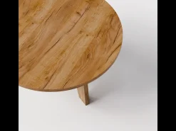 Mesa de centro redonda ELLA Ø90 cm Roble Craft
