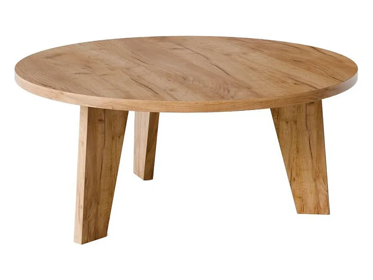 Mesa de centro redonda ELLA Ø90 cm Roble Craft