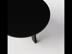 Mesa de centro redonda ELLA Ø90 cm Negro