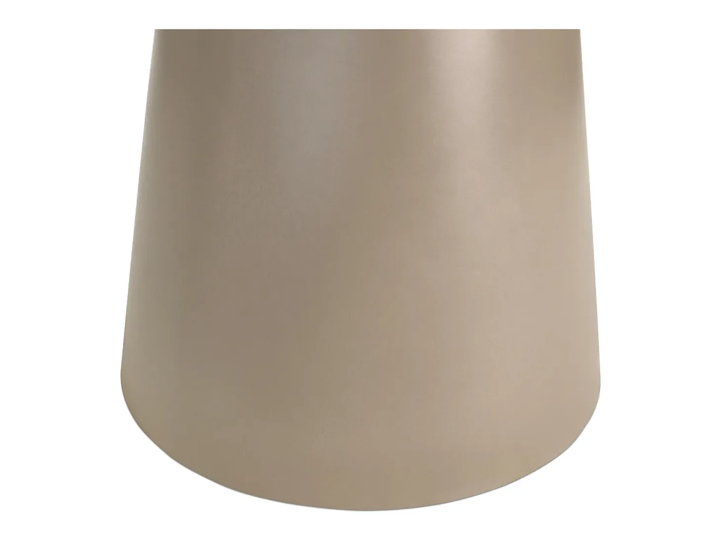 Mesa de centro redonda Tango - MDF y travertino - Beige