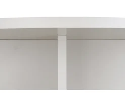 Mesa de centro redonda tablero laminado de 3cm taupe 100cm-HECHO EN ESPAÑA