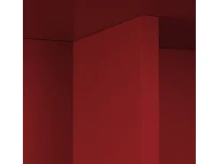 Mesa de centro redonda tablero laminado de 3cm rojo llama 100cm-HECHO EN ESPAÑA