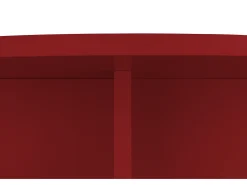 Mesa de centro redonda tablero laminado de 3cm rojo llama 100cm-HECHO EN ESPAÑA