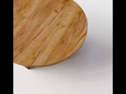 Mesa de centro redonda TORI Ø90 cm Roble Craft