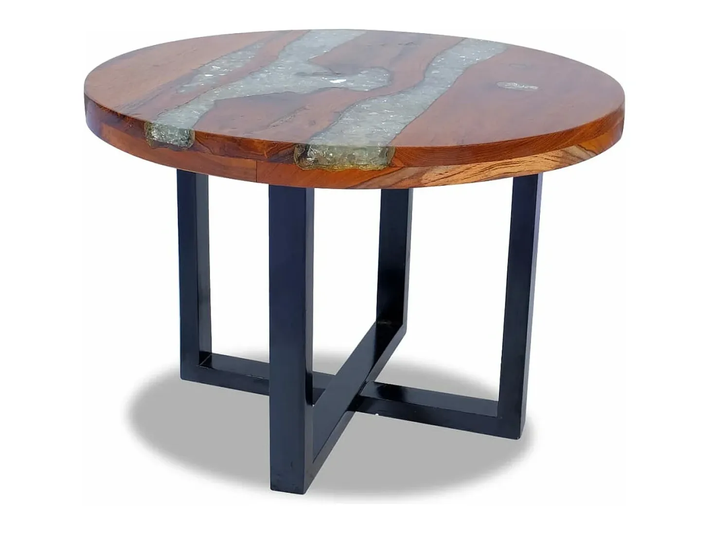 Mesa de centro resina de teca 60 cm