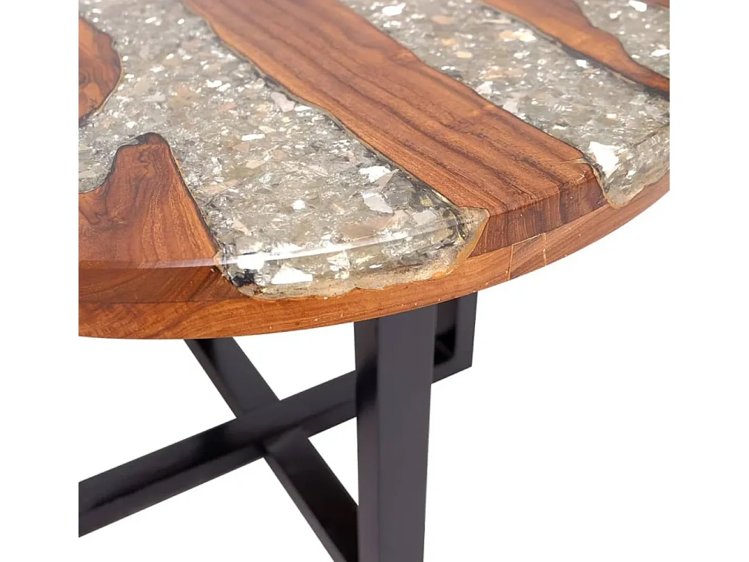 Mesa de centro resina de teca 60 cm