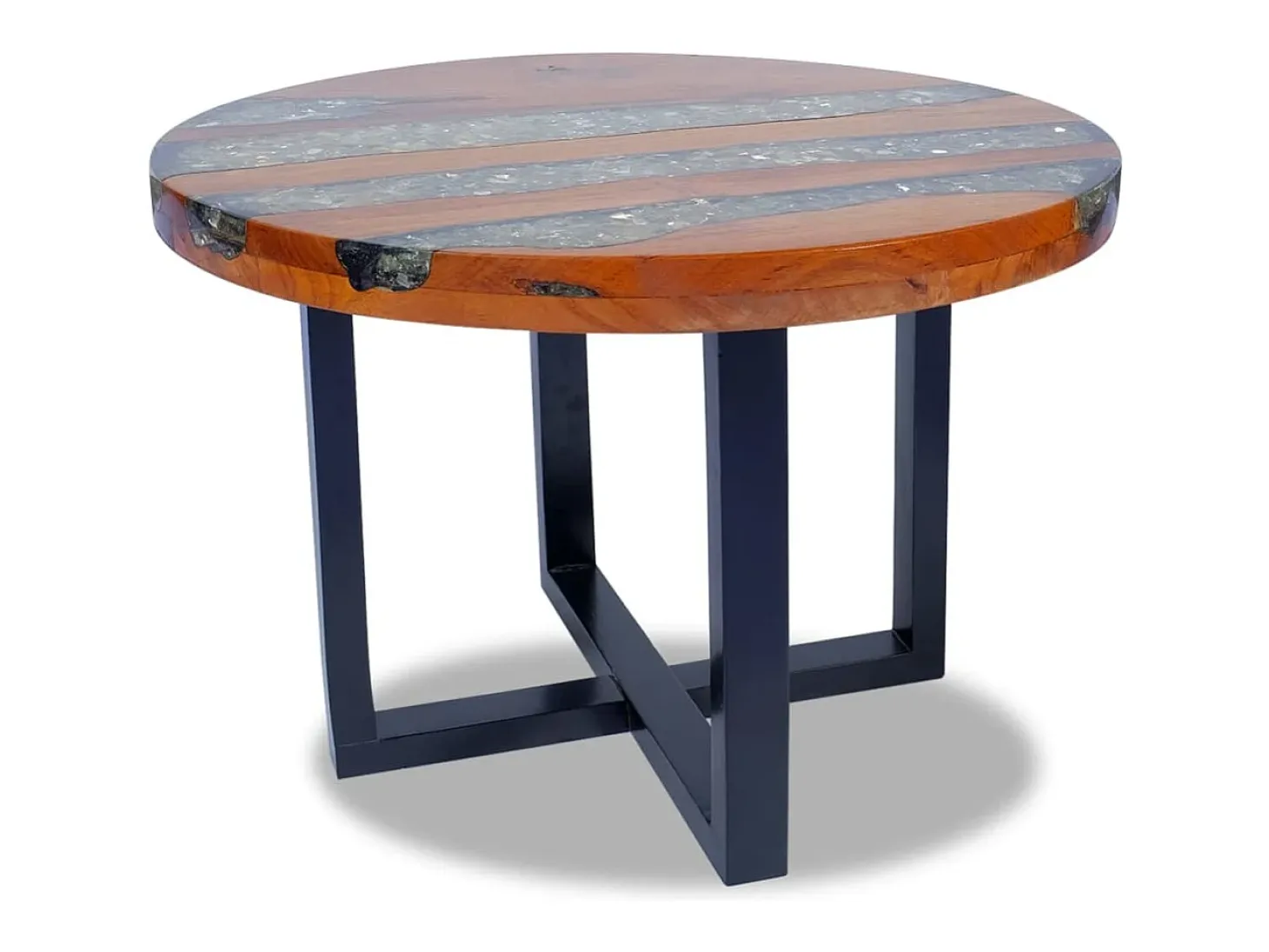 Mesa de centro resina de teca 60 cm